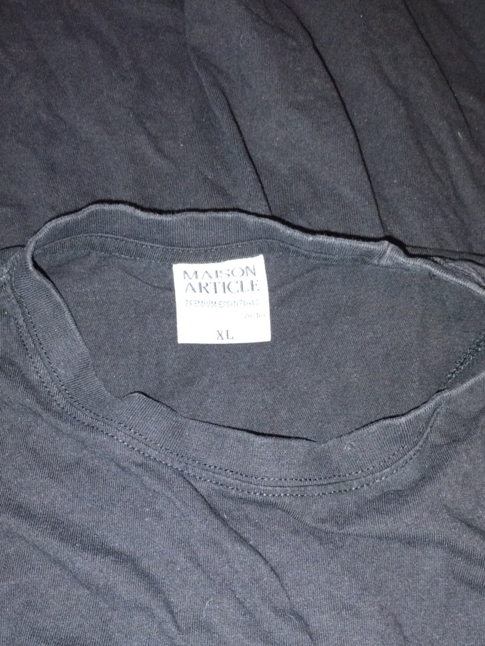 Maison Article Men's Black Crew Neck Short Sleeve Tee